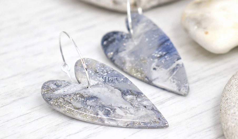 Photograph of 'Luna' earrings by Hotwalls Studios artist 26th of May