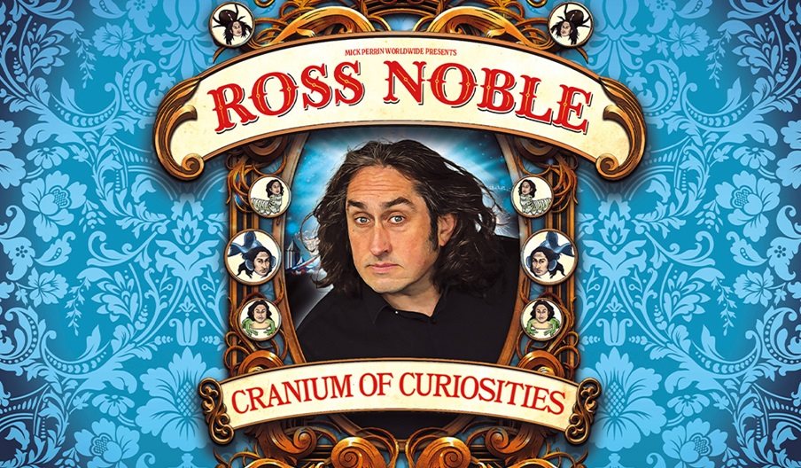 Poster for Ross Noble's latest touring show - Cranium of Curiosities