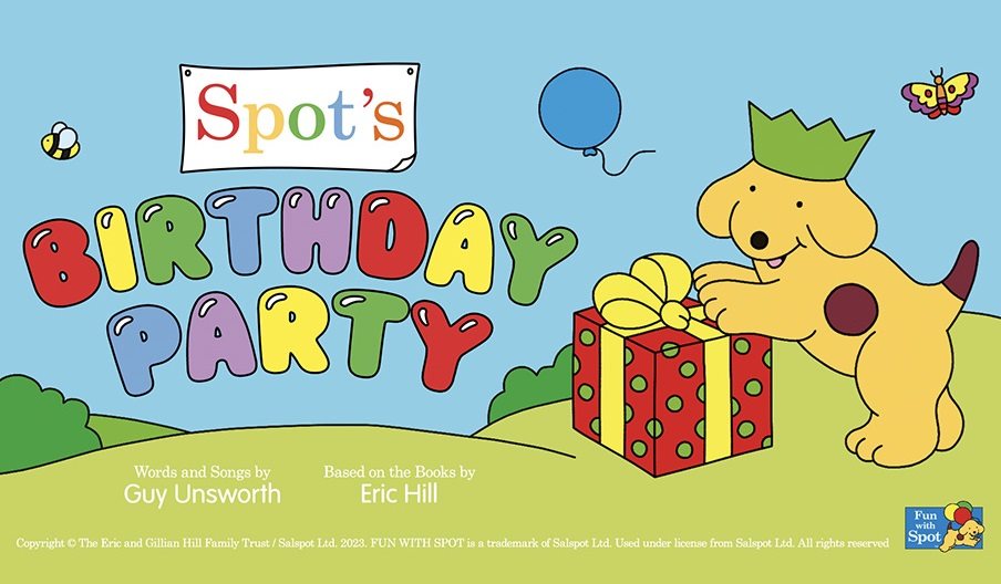 Poster illustration for Spot's Birthday Party at the NTR
