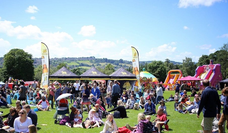 Photograph showing a Thai Festival in full swing