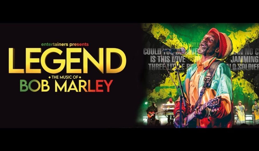 Poster advertising Legend the music of Bob Marley