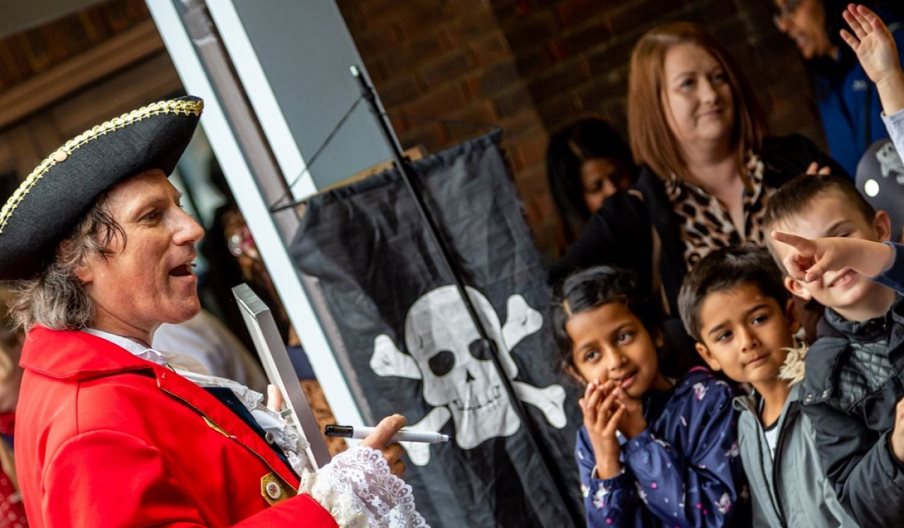 Photograph of Pirate Day activities taking place at Port Solent