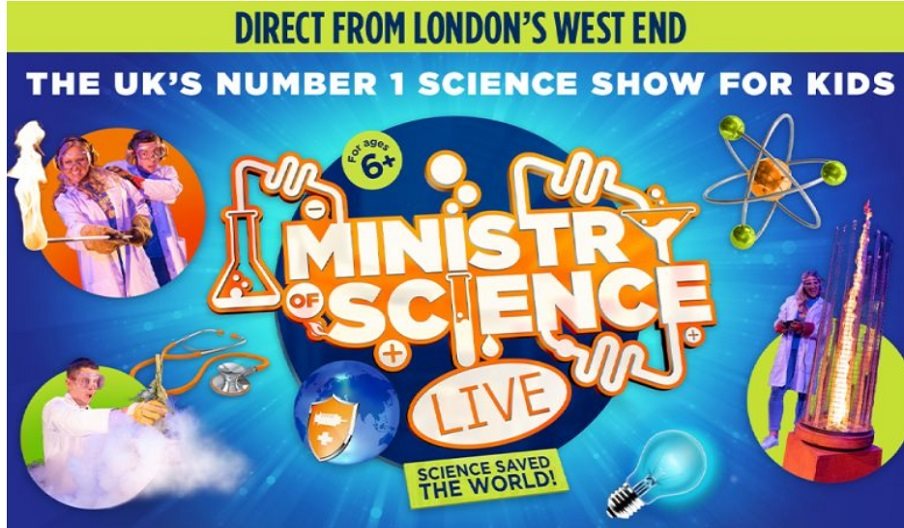 Poster for Ministry of Science Live.