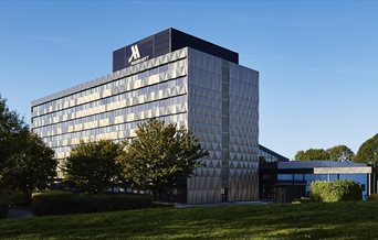 External view of Portsmouth Marriott hotel.