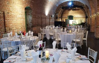 Dining in the Grand Magazine at Explosion Museum of Naval Firepower