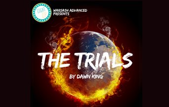 Poster for the play The Trials.