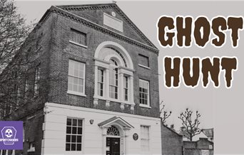 Image of the Groundlings Theatre overlaid with the words: Ghost Hunt
