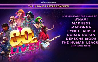 80s Live with a range of singers dressed as 80s icons such as Madonna and Boy George.