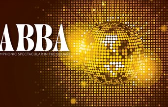 Poster for ABBA: Symphonic Spectacular at Portsmouth Guildhall Square