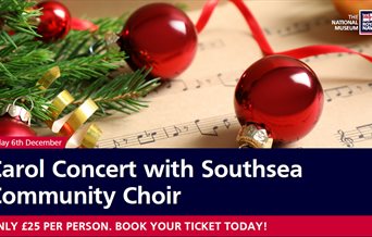 Poster for the Christmas Carol Concert at Portsmouth Historic Dockyard