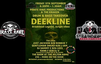 Poster for drum and bass takeover.