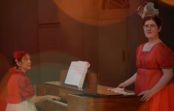 Photograph of performers for The Square Pianist
