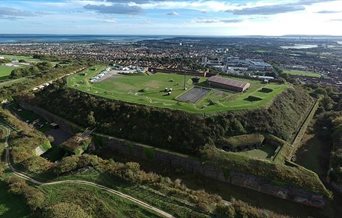 Aerial photograph of Fort Widley