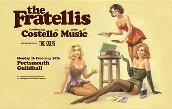 Poster for The Fratellis' show at Portsmouth  Guildhall