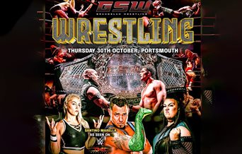 Poster for Grandslam Wrestling at Portsmouth Guildhall