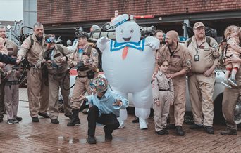 Ghostbusters assembled at Port Solent for its Comic Con event