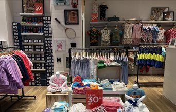 Clothes on display at Hatley in Gunwharf Quays