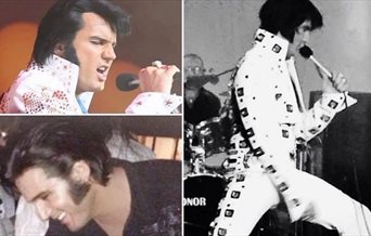 Different images of Elvis impersonator Chris Connor.