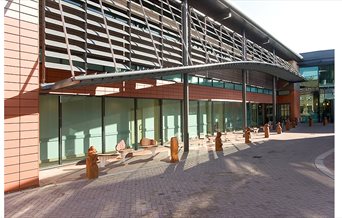 Outside shot of the John Pounds Centre in daytime