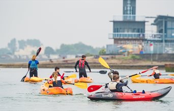 Kayaking at the Andrew Simpson Centre in Portsmouth