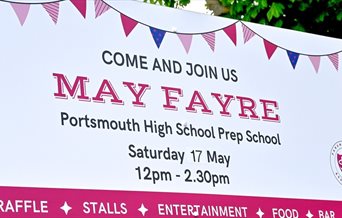 Poster image for the May Fayre at Portsmouth High School GDST