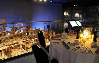 Dinner at the Upper Deck of the Mary Rose museum