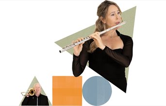 Poster image for Piano Pyrotechnics by the Bournemouth Symphony Orchestra featuring two musicians and their instruments