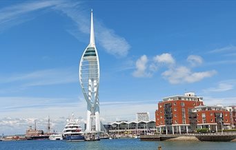 Photograph of Spinnaker Tower from across the water in Old Portsmouth