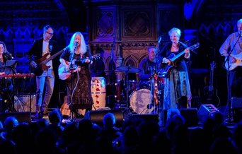 A photograph of the Sandy Denny Project at London's Union Chapel taken by Kevon Smith
