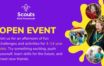 Flyer for the 62nd Portsmouth Scouts Open Event