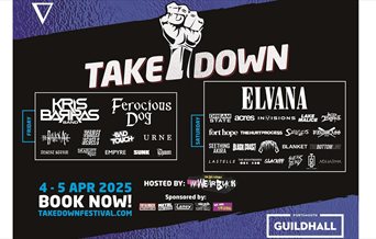 Takedown Festival line up poster for 2025