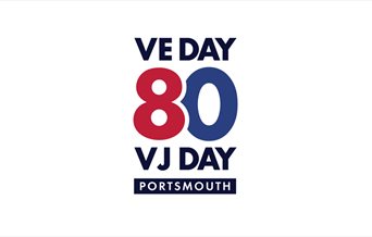 Logo for VE Day 80 in Portsmouth