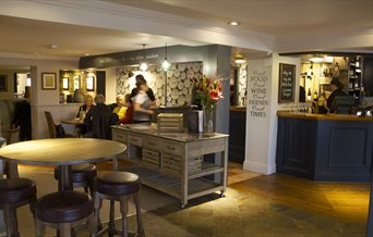 Interior of a Whitbread pub and restaurant