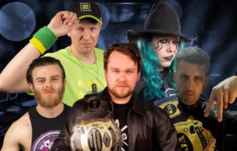 A composite of VCW wrestlers