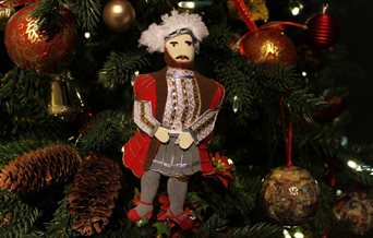 A Christmas Tree decoration in the shape of King Henry VIII