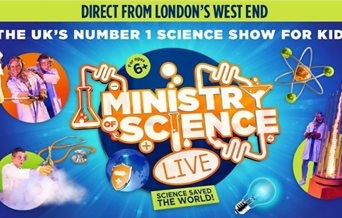Poster for Ministry of Science Live.