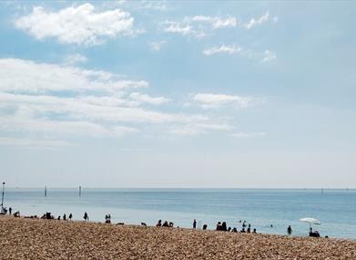 View out to sea from Southsea Seafront