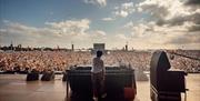 Annie Mac performing a DJ set on the Common Stage at Victorious Festival