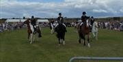 A horse riding display at Fort Purbrook Activity Centre