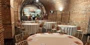 Conference tables set up inside Explosion Museum of Naval Firepower