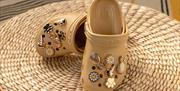 Personalised Crocs on display