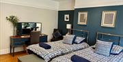 A twin room at The Beach at the End of the Road - The garden apartment