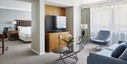 Luxury suite with modern refurbishment at Portsmouth Marriott
