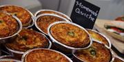 Homemade quiche