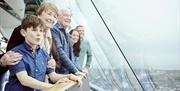 All generations enjoying the view from the Emirates Spinnaker Tower