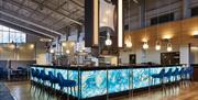 The bar area at Portsmouth Marriott Hotel
