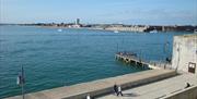 View out to sea in Old Portsmouth