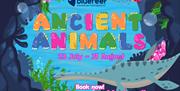 Poster for Ancient Animals event.