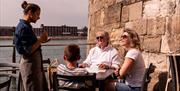 Eating at the water's edge at The Canteen Deck