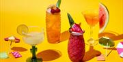 A selection of cocktails available
